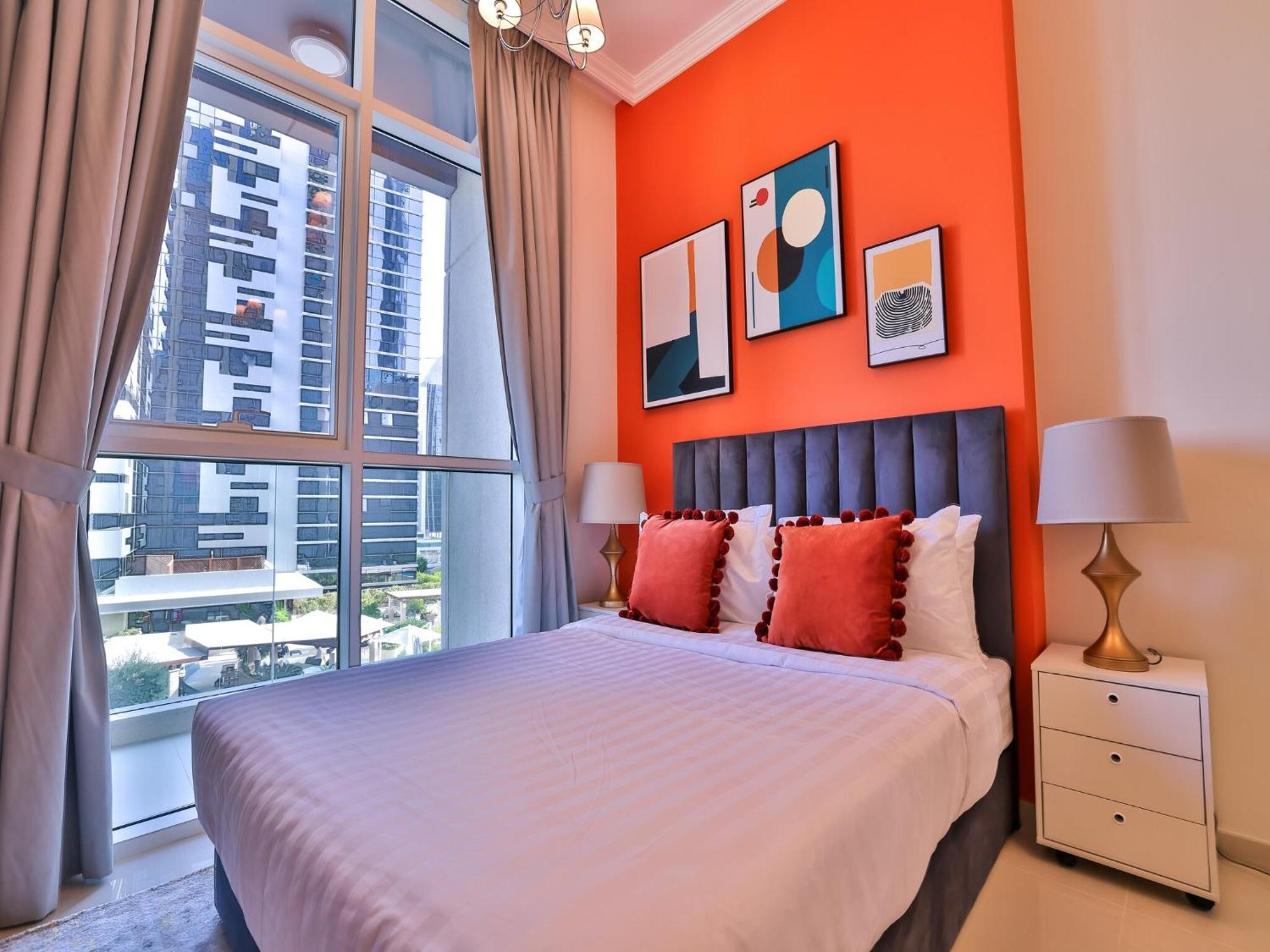 Luxe Apartments Near Dubai Mall Burj Khalifa Pool Gym Parking Экстерьер фото